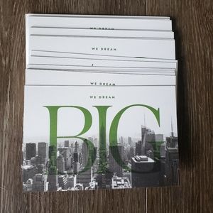 Kate Spade "We Dream Big" Postcards, Set of 20